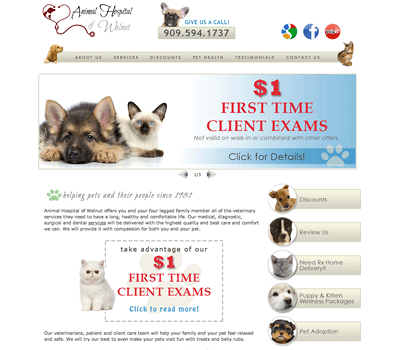 Veterinarian Website in Walnut, CA